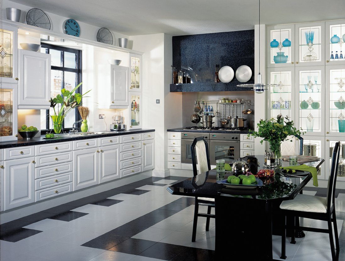 Small L-shaped French Country Kitchen